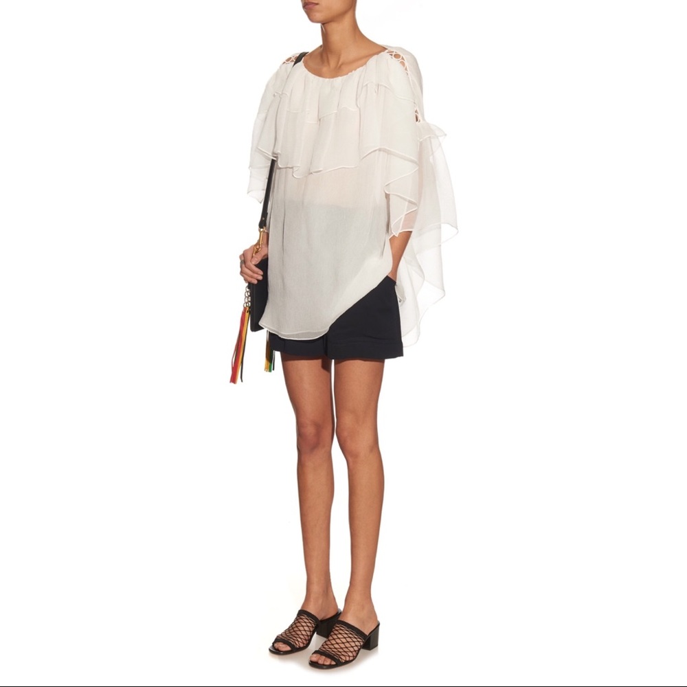 chloe white mesh lucy sandals - Picture 8 of 8